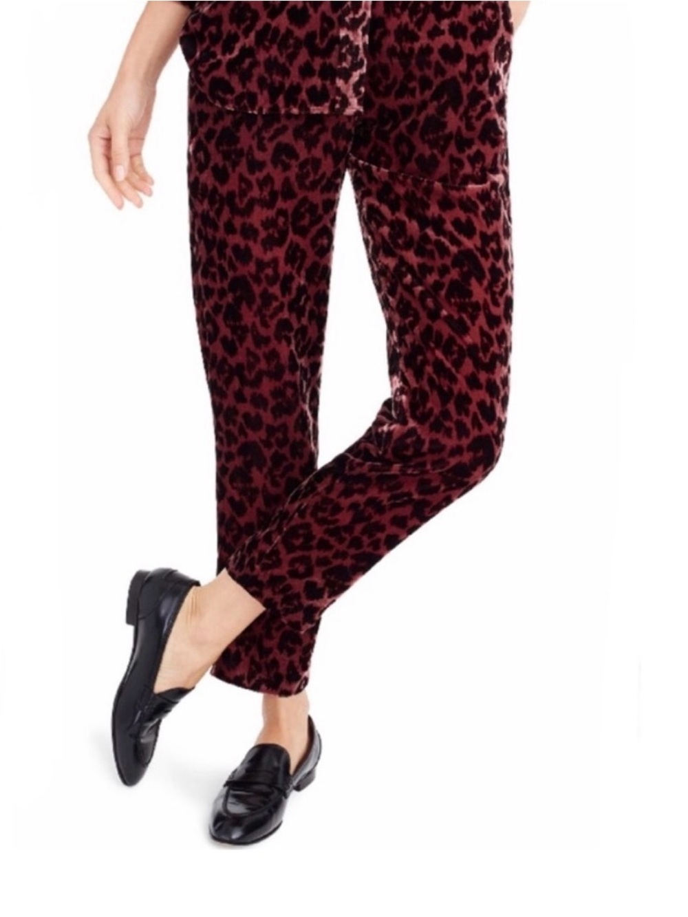 J. Crew Peyton Velvet Pull-on Pants